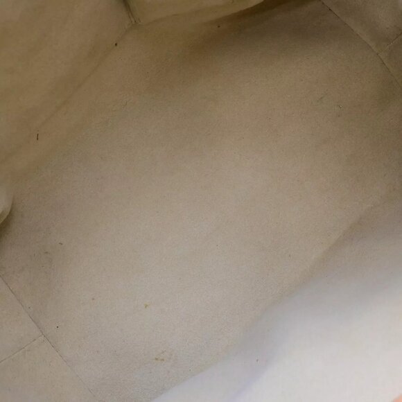 LOUIS VUITTON Hampstead PM Shoulder Bag Damier Azur Leather White - Picture 8 of 16